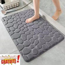 Tapis de Bain Antidérapant 40 x 60 cm Mousse à Mémoire de Forme, Ultra Doux & Ab