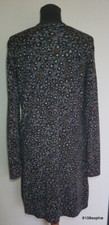 Gerard Darel Robe 4 / L laine leopard bleu gris brun