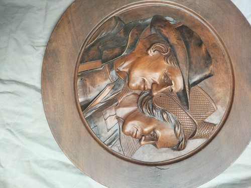 Assiette bois scute 34cm - scute,