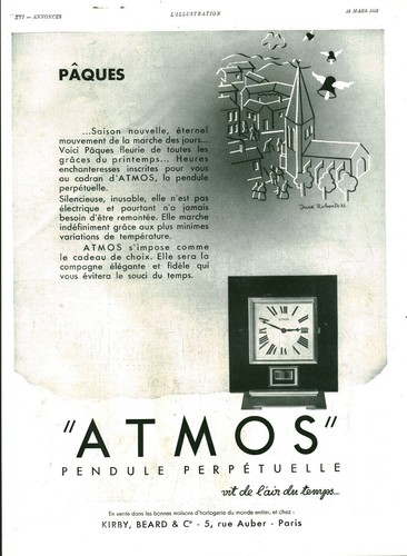 Publicité ancienne pendule - publicité,