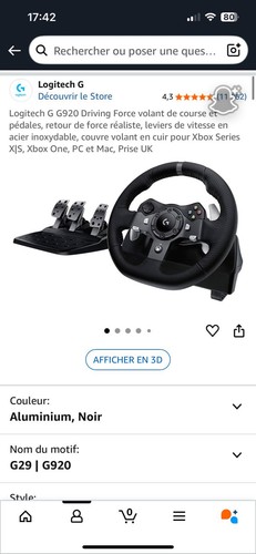 Logitech g920 volant course - g920,