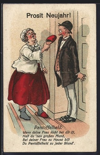 Femme menace les héros - les,