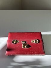 Boite à bijoux cuir rouge