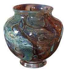 Ancien Vase Verre Soufflé
