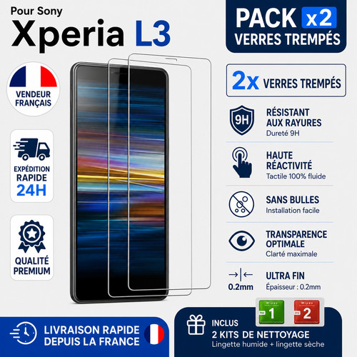 Verres trempé sony xperia - 2x,