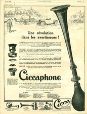 1925 Ciccaphone Magazine Warning Antique Advertisement 