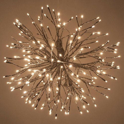 Silver starburst led lighted - led,