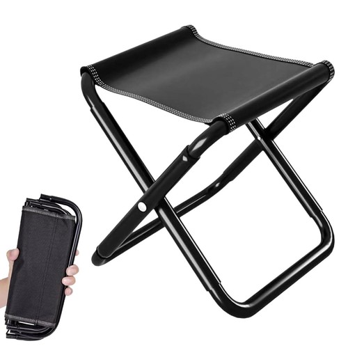 Tabouret pliant camping - pliant, noir
