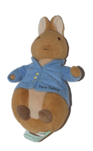 Doudou lapin marron bleu - doudou,