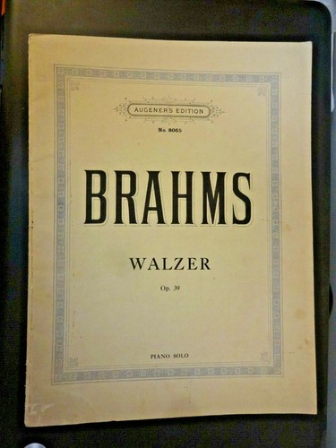 Brahms walzer piano solo - walzer,