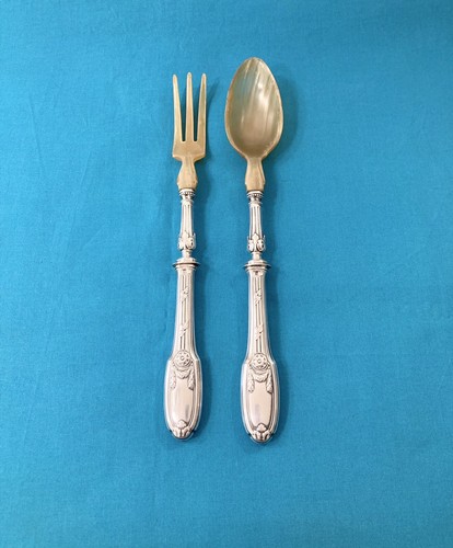 Christofle salad serving - christofle,