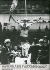 Cycling, Ferdinand Bracke (Belgium) Chasing World Champion, Vintage 