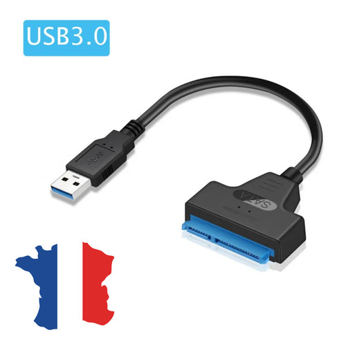 Câble sata vers usb - câble,