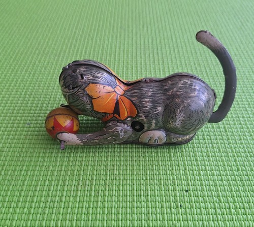 Jouet ancien chat - jouet,