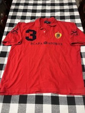 SCAPA SPORTS POLO TEAM #3 Short Sleeve SHIRT SIZE 2XL Red Nice XXL