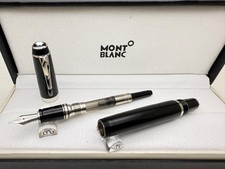 Excellent Montblanc Boheme Black+Silver Color Body {Empty Ink}Fountain Pen