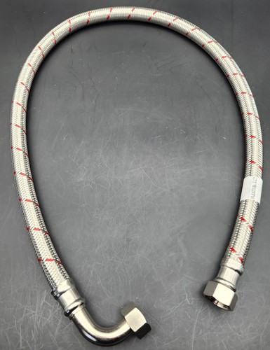 Flexible tressé coudé inox - flexible,