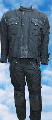 Combinaison moto textile - textile, noir