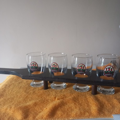 Présentoir bois 4 verres - présentoir,