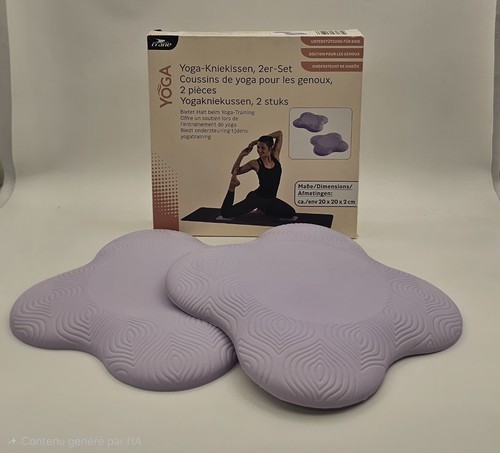 Coussin genoux yoga violet - coussin,