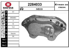 ÉTRIER DE FREIN IVECO DAILY II FOURGON 30-10,30-8,2.5 4X4,DAILY I FOURGON 30-8