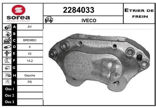 étrier frein iveco daily - iveco,