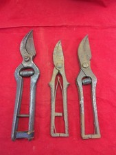 Lot 3 Secateurs Anciens Outils Jardinage