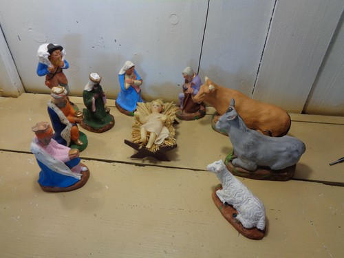 Ancienne grande creche santon - ancienne,