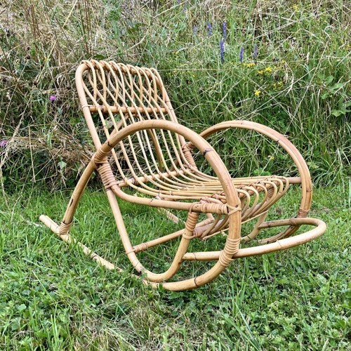 Rocking chair enfant bambou - , et