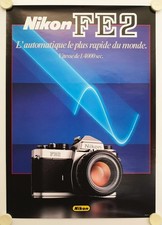 Nikon Fe2 The World's Fastest Automatic Camera Poster
