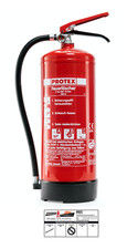 Extincteur D'Incendie Gloria Pde 6 Protex 6kg Abc Poudre Avec Support Et Plaque