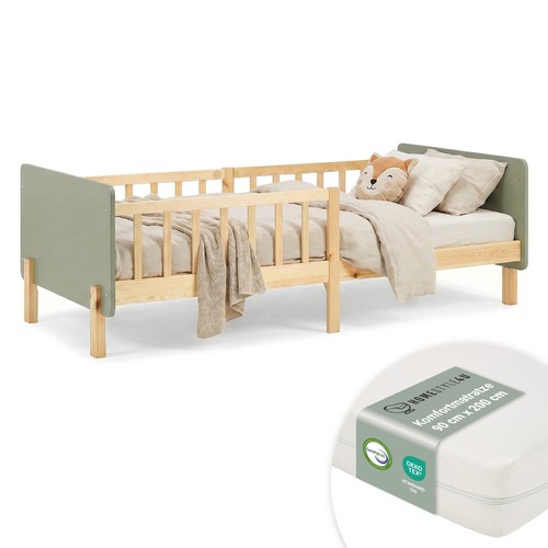 Lit enfant 90x200 - 90x200, vert
