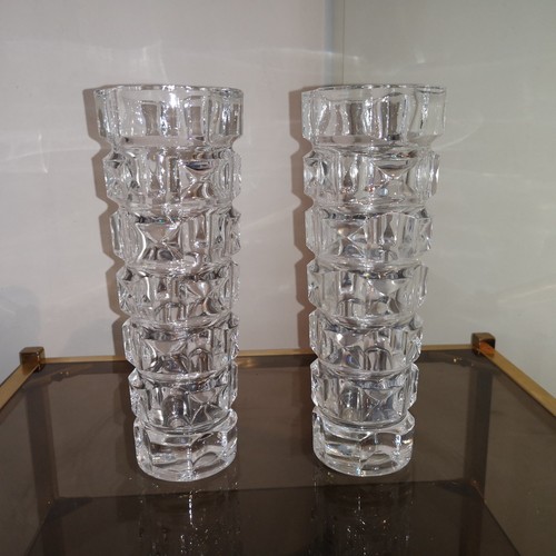 Paire vases cristal - vases,