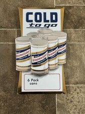 Early Braumeister Foil Over Cardboard 6 Pack Beer Sign Independent Milwaukee 