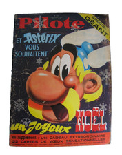 ASTERIX et Pilote Spécial géant  Noël 1966 + 22 cartes illustrées TBE N°372