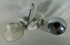 Vintage set de 3 lampes Spot LITA Métal laqué blanc Made in France 1970's