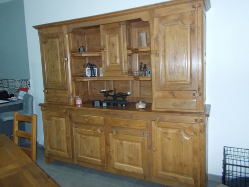 Buffet deux corps chene massif - buffet,