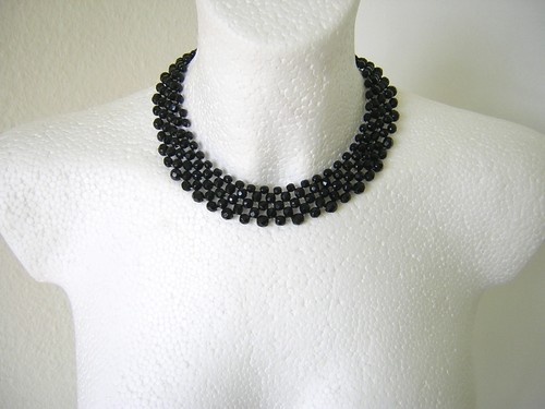 Collier chaîne boule noir - chaîne,