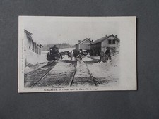 POSTCARD.SAINT AGREVE .EN 1905.LA GARE HUNTING SNOW. RARE