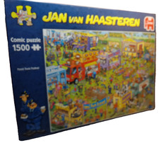 Jan Van Haasteren comic puzzle 1500 pc Food Truck Festival #20042 2021 issued