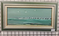 TABLEAU HUILE sur TOILE Bord