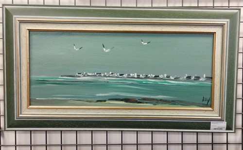 Tableau huile sur - sur, bord
