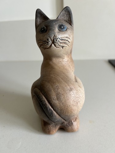 Ornement chat sculpté en - ornement,