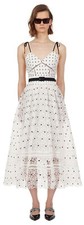 NWOT Self Portrai Azalea Hibiscus Guipure Lace Sleeveless Midi Dress $485