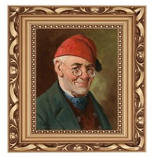 Portrait Vieux Homme Avec