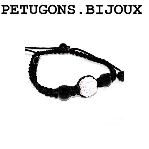 Bracelet shamballa cordon - bracelet, "