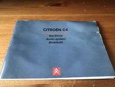 Citroen C4 NaviDrive ,Audio System,Bluetooth 1.8 2.0 2.2 HDi Print 2005 Manual.