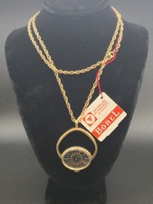 Vintage Ernest Borel Kaleidoscope Cocktail Watch Necklace 1960s New With Tag!