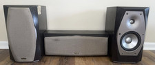 Infinity Indoor Speakers 3-Pc Set IL10 Bookshelf & IL25C Center – Untested, Wear