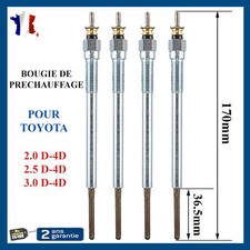 4 Bougie de préchauffage pour Toyota RAV 4 Hilux Avensis Corolla 2.0 D-4D D4D